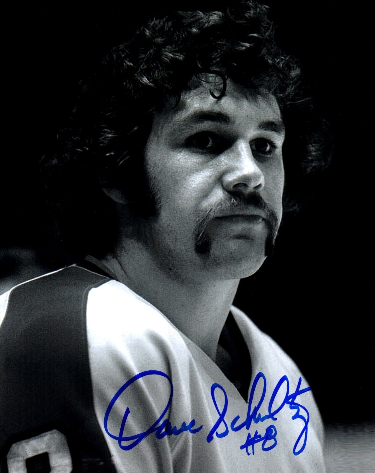 Dave Schultz autographed signed NHL Philadelpjia Flyers 8x10 Photo Poster painting