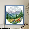 Circular Four Seasons-Spring-14CT Stamped Cross Stitch 33*33cm/12.99*12.99in tapestrymarket