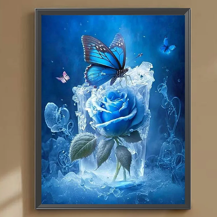 てぃんくる　版画　UNDERWATER BLUE ROSE てぃんくる 版画 UNDERWATER BLUE ROSE てぃんくる 版画