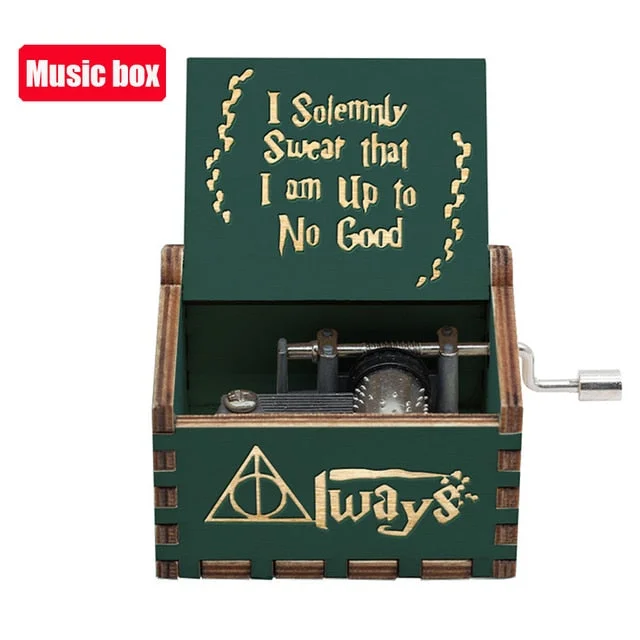 Merry Christmas Various Movie Anime Themes Music Boxes Wooden Hand Crank Birthday Gift New Year's Gift Home Decor