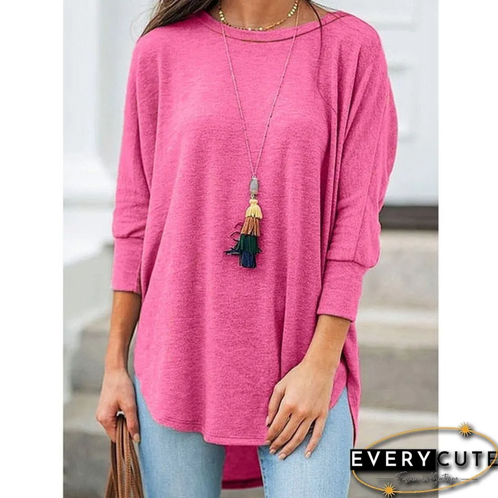 XS-8XL Plus Size Fashion Tops Autumn and Winter Clothes Womens Casual Sleeve Loose Pullver