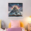 Castles In Books-11CT Stamped Cross Stitch 45*45cm/17.72*17.72in