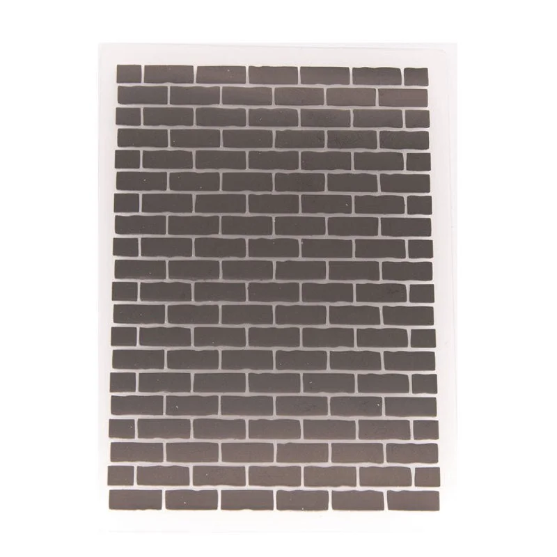 10.5x14.8cm Brick Wall Embossing Folders Plastic Scrapbooking DIY Template Christmas Photo Album Card Making