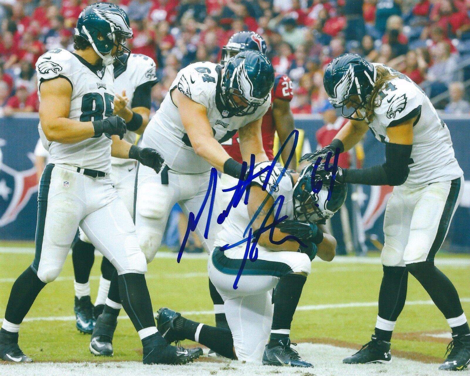 Autographed Matt Tobin Philadelphia Eagles 8x10 Photo Poster painting w/COA