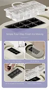 Portable small tabletop ice maker with cube ice automatic ice box