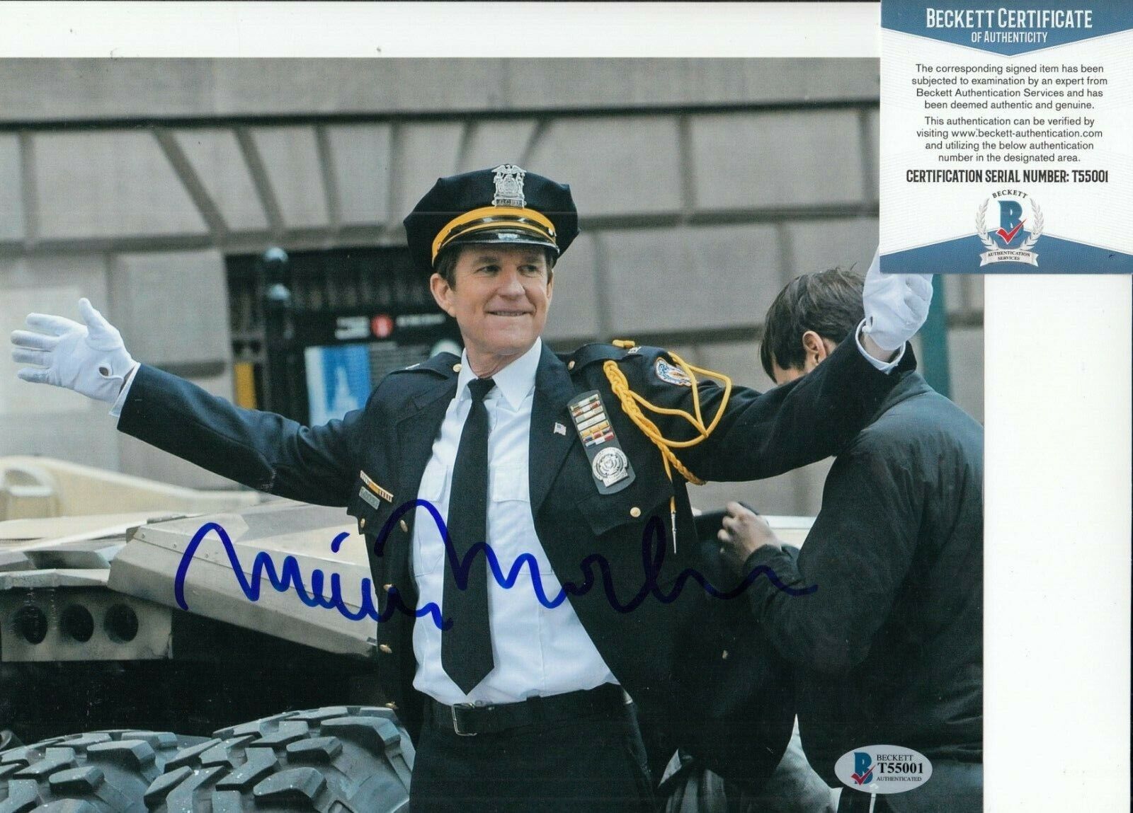 MATTHEW MODINE signed (THE DARK KNIGHT RISES) 8X10 Photo Poster painting BECKETT BAS T55001