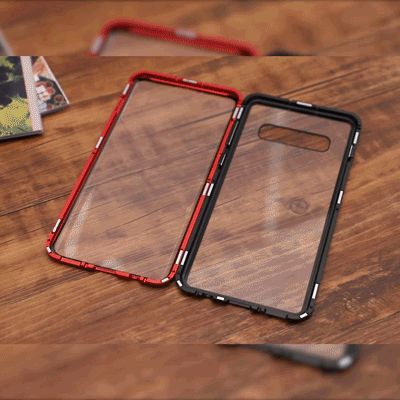 Magnetic Adsorption Transparent Tempered Glass Two side Glass Cover Phone Case For Samsung Note8/Note9/S8/S8Plus/S9/S9Plus