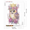 Diamond Painting-DIY Crystal Rhinestone Wreath Owl