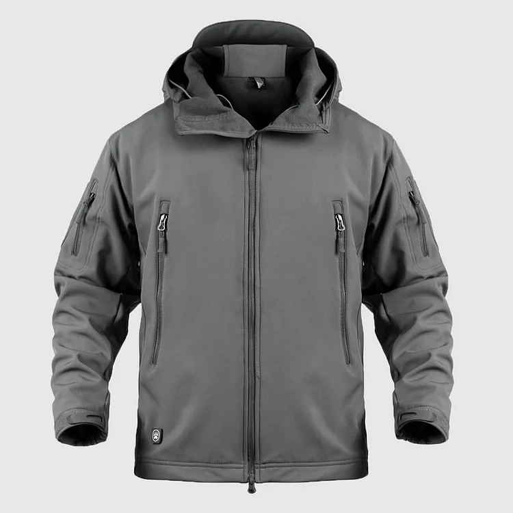 Daily Zipper Long Sleeve Windproof Waterproof Thermal Hooded Jacket