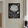 (30x40cm)DIY Pearl Painting Framed Rose Flower Handmade Pearl Material Art Kit Living Room Decor