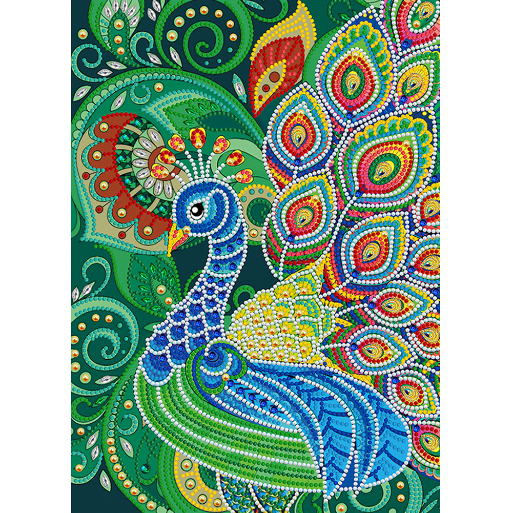 

Peacock - Special Shaped Diamond Painting - 30*40CM, 501 Original