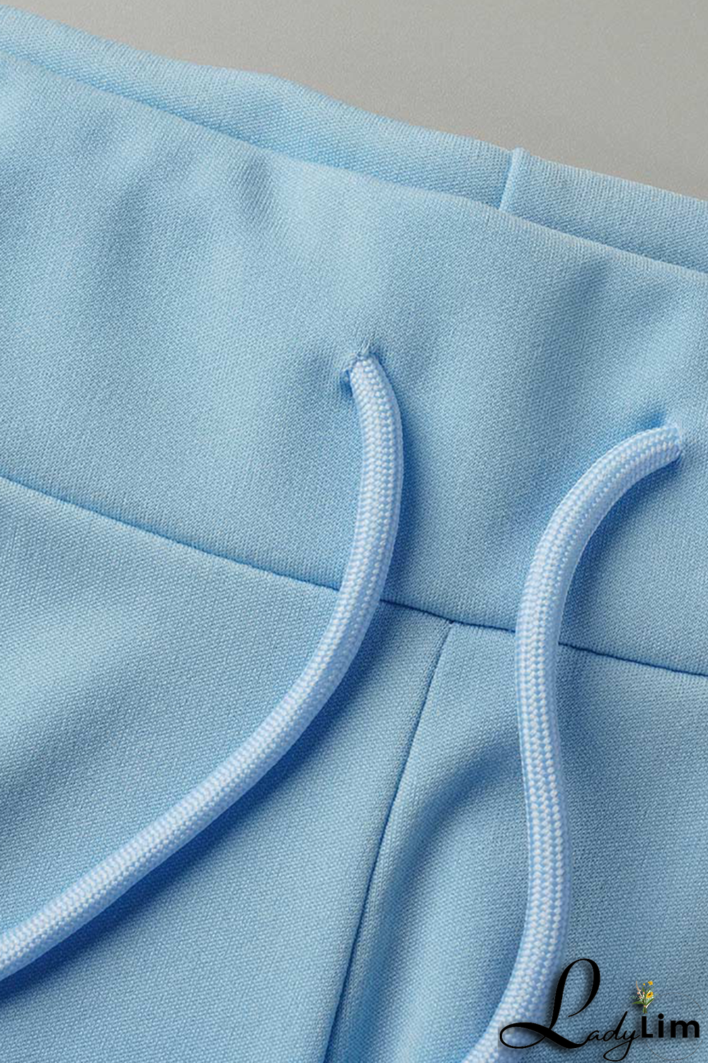 Pink Fashion Print Draw String Hooded Collar Short Sleeve Two Pieces