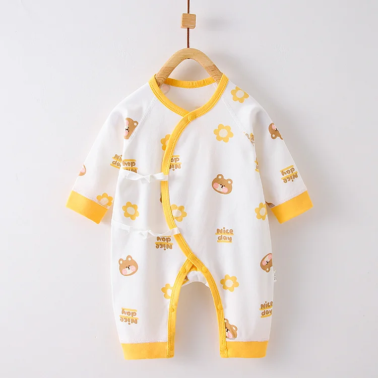 New Born Baby Onepiece Organic Cotton Cartoon Sleepsuit