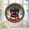Cat DIY Diamond Painting Hanging Pendants Acrylic Crafts Kit for Home Wall Decor
