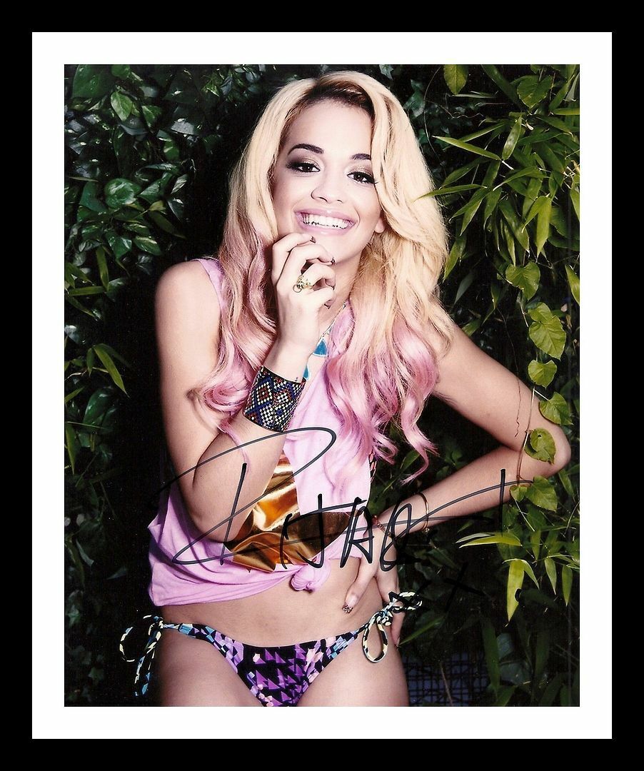 Rita Ora Autograph Signed & Framed Photo Poster painting 10