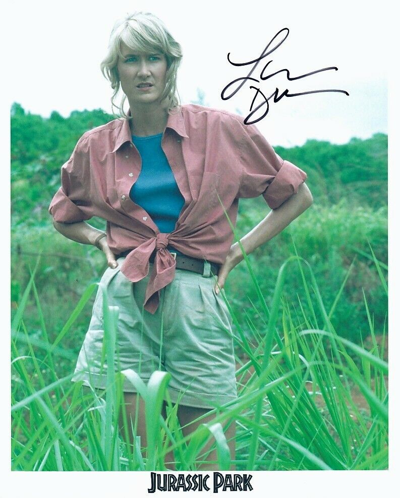 LAURA DERN hand-signed JURASSIC PARK 8x10 lifetime coa STEVEN SPIELBERG'S SCI-FI