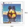 >SALE<5D DIY Full Drill Diamond Painting Bottle Landscape Cross Stitch (HG103)