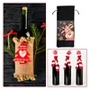 5D DIY Special Shaped Drill Diamond Painting Christmas Deer Wine Bottle Bags Covers Kits