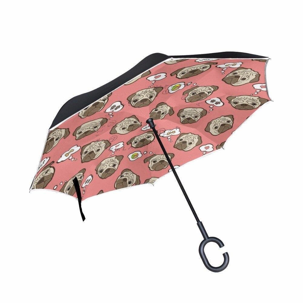 Pug Windproof Umbrellas