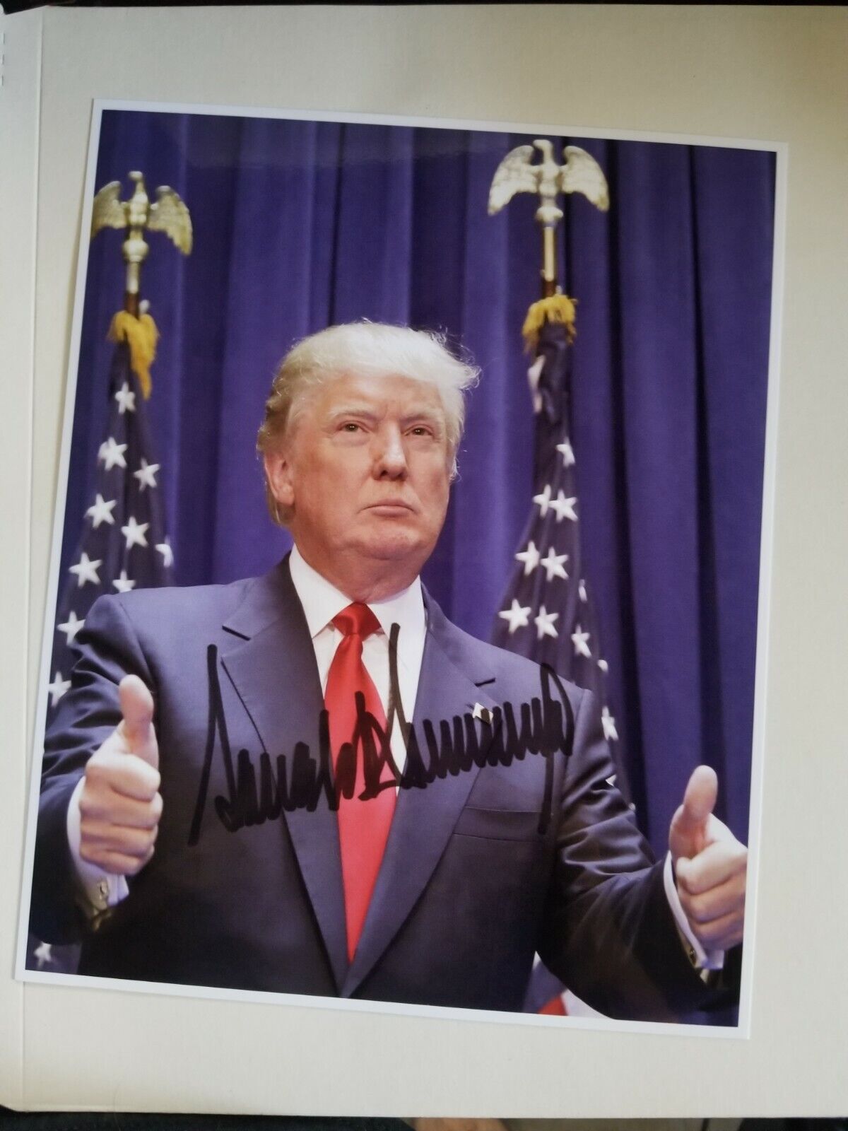 Donald Trump Signed 8x10 Photo Poster painting RP -  Shipping!!