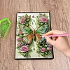 Schmetterling Blume - 5d DIY Basteln Notizbuch