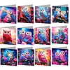 12Pcs DIY Diamond Painting Greeting Card with Envelopes&Tools Diamond Painting Greeting Card Set Multi Purpose Creative Birthday & Thanksgiving Card Kit