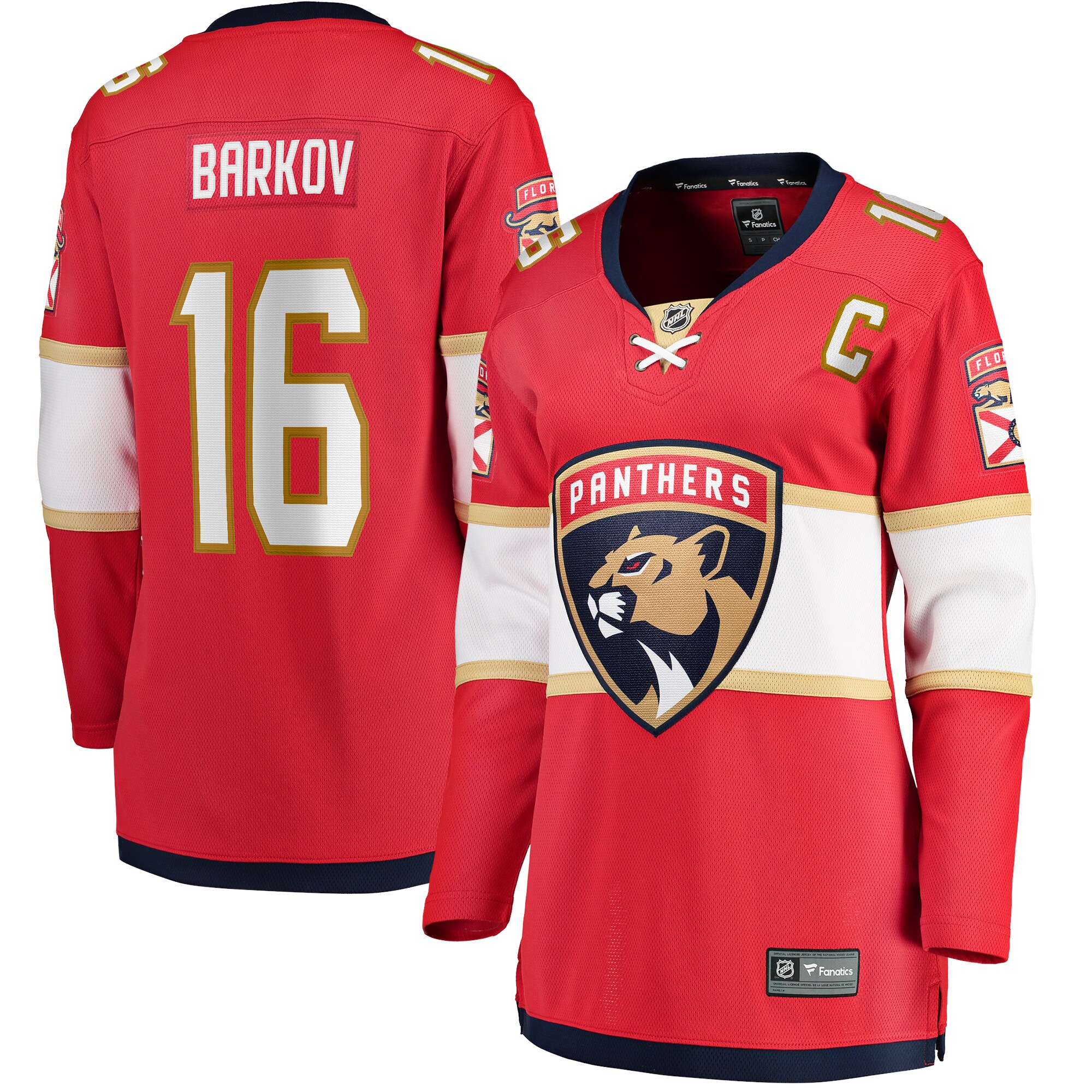 Aleksander Barkov Florida Panthers Fanatics Women’s Captain Patch Home Breakaway   Jersey – Red mysite
