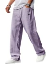 Men's Breathable Linen And Cotton Loose Sports Trousers