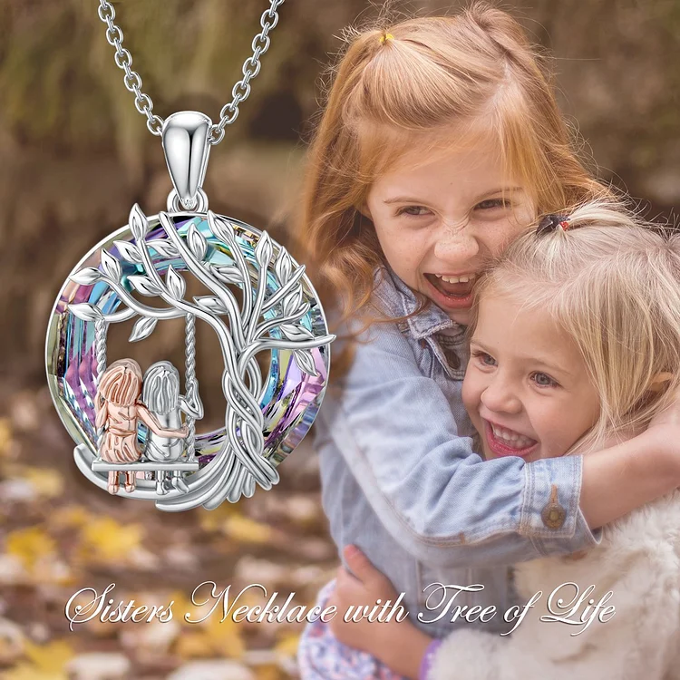 Last Day 49% OFF--🎁Tree of Life Sisters Necklace