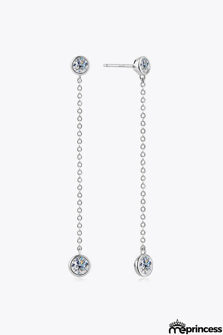 Moissanite Chain Earrings