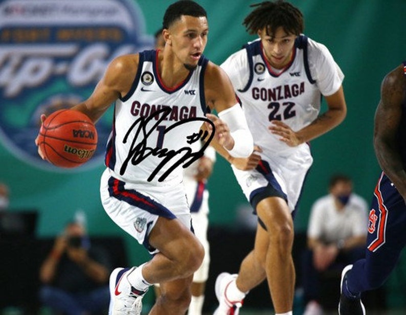 Jalen Suggs Signed Photo Poster painting 8x10 rp Autographed NCAA Gonzaga Bulldogs