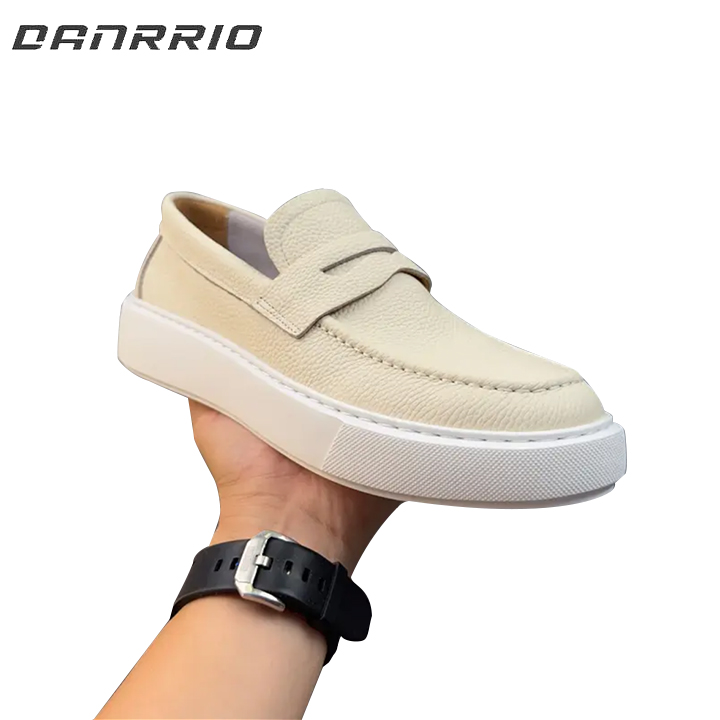 DANRRIO Handmade Retro Breathable and Fashionable Genuine Leather Casual Loafers DANRRIO.COM DANRRIO