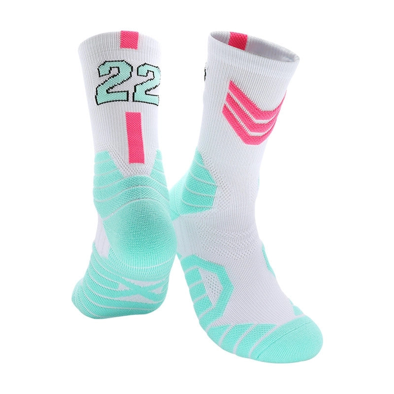 Curry Professional Basketball Socks Men’s High-top Breathable Combat Socks Training Mid-calf Socks Non-slip Sports Socks Men’s