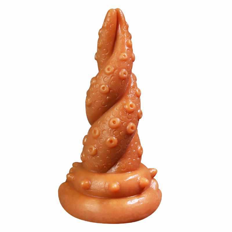 Realistic Tentacle Dual-Wrap Large Butt Plug 