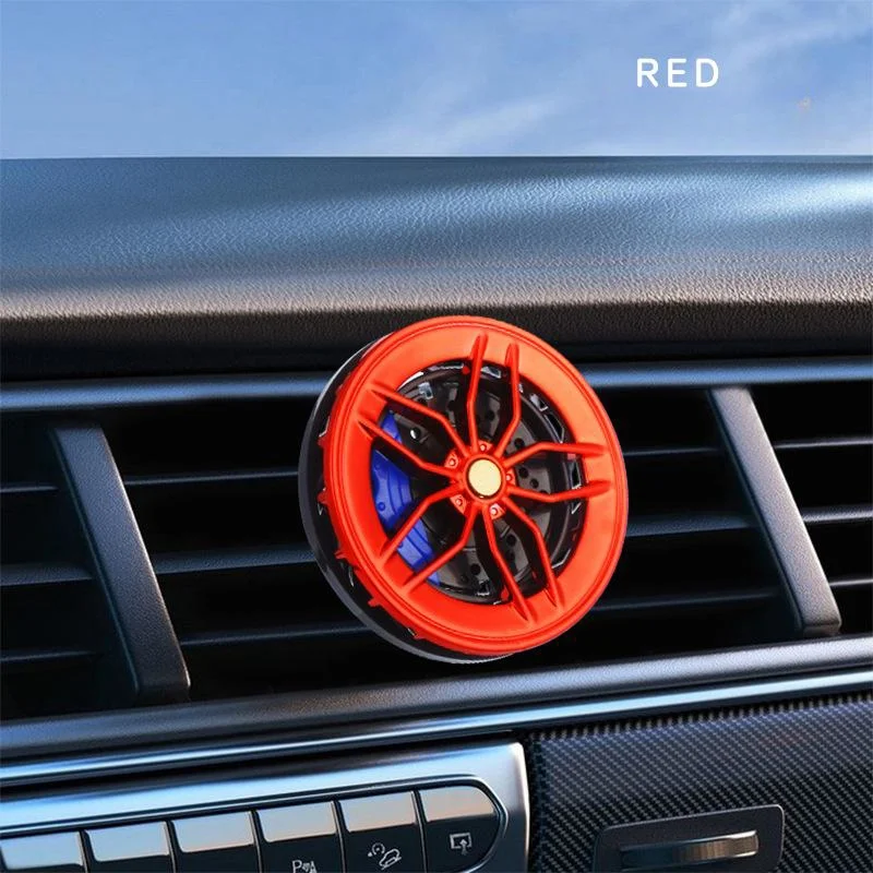 Car air outlet hub perfume rotatable tire air conditioner air outlet aromatherapy