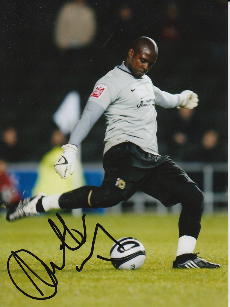 MK DONS HAND SIGNED NATHAN ABBEY 6X4 Photo Poster painting 1.