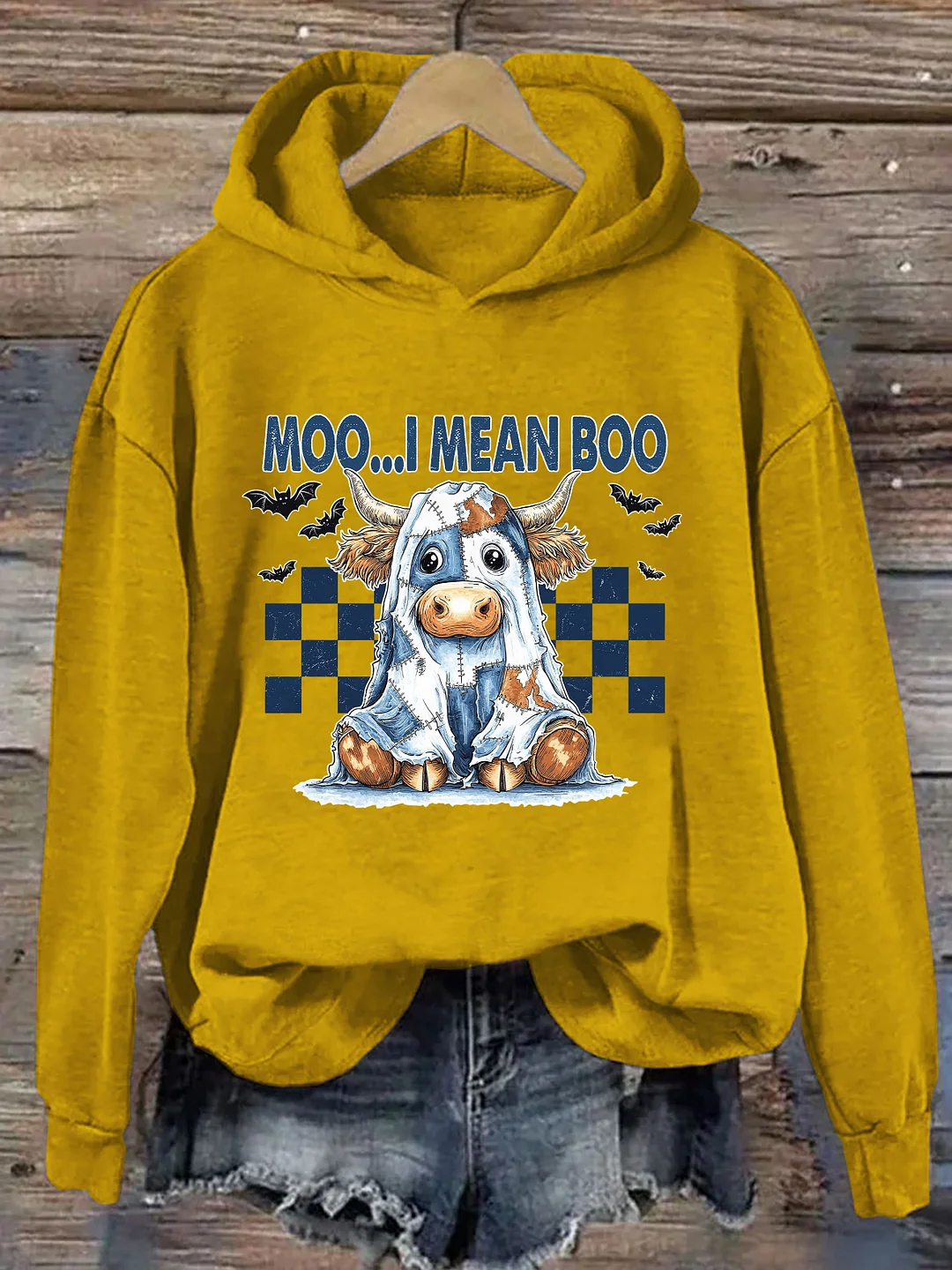 Moo I Mean Boo Hoodie