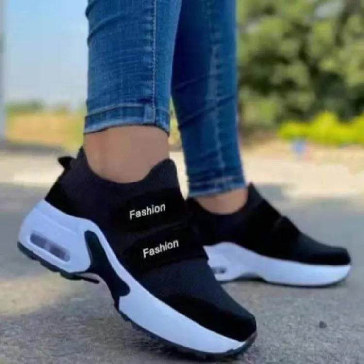 Chaussure Femme Platform Sneakers 2021 Fashion Casual Sports Shoes Women's Velcro Wedge Running Shoes Size 43 Zapatillas Mujer