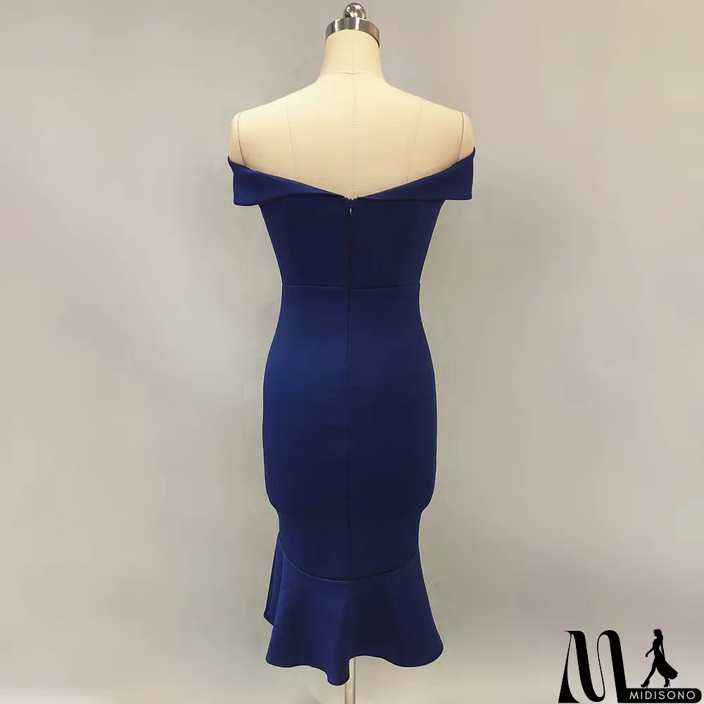 MidiSono - Women Spring Off Shoulder Mermaid Wedding Dress