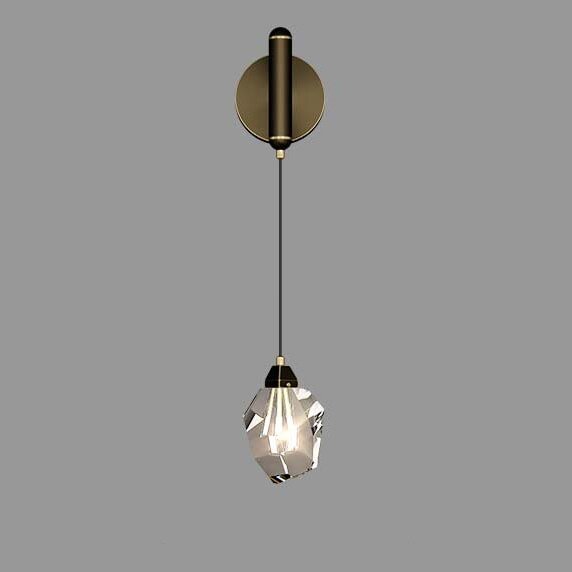 Simple Crystal Wall Lamp For Bedroom Living Room Study Wall Lights Modern Creative Corridor Home Decor Lighting Wall Sconce