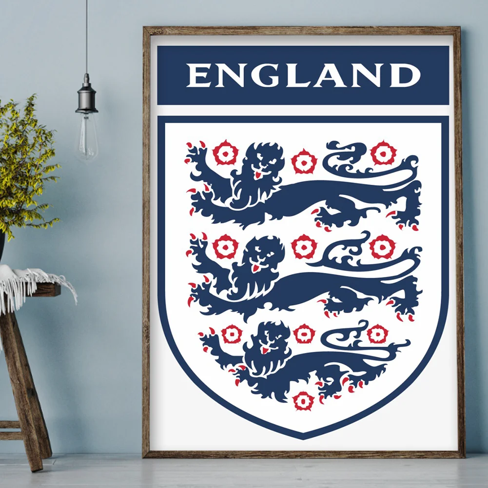 Diamond Painting - Full Round Drill - England FC(Canvas|30*40cm)