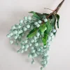 5 Stems Artificial Blueberry Cranberry Plant Bouquet Decor