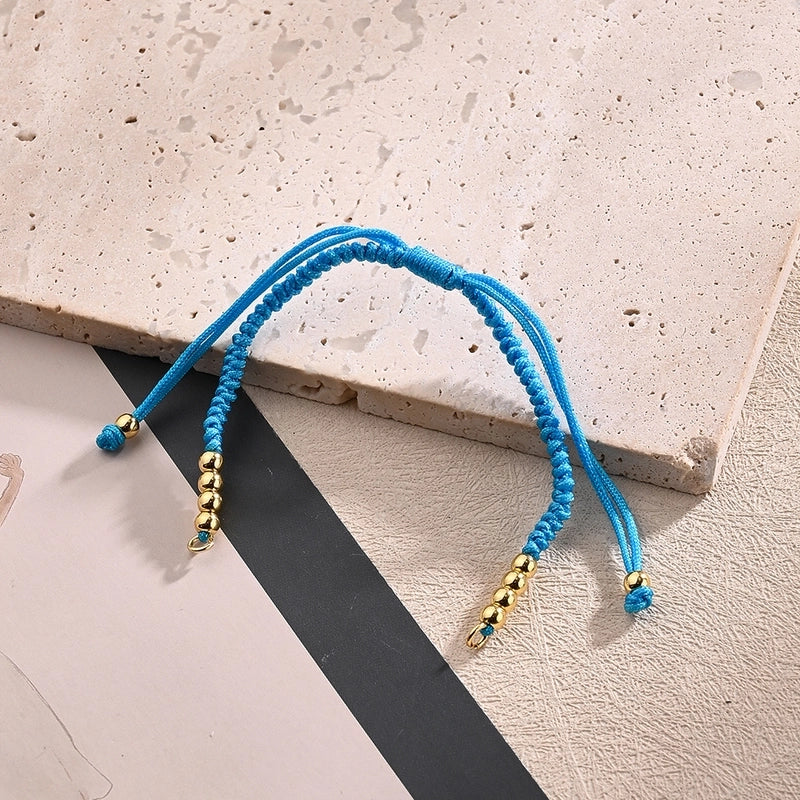 1 Strand/Package Cotton Rope Copper 18K Gold Plated Cord String Polished Jewelry Accessories Rope