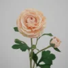 Real Touch Moisture 2 Stems White Ranunculus Luxe Artificial Flower