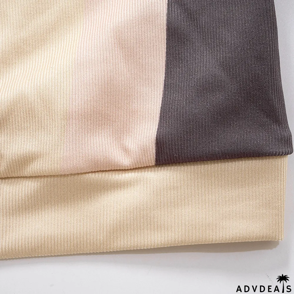 Women Summer Color Block Crop T-Shirt and Shorts Two-Piece Set