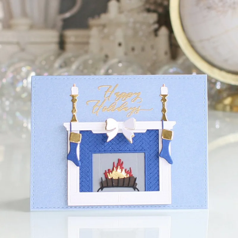 Nigikala Arrival Metal Cutting Dies for 2023 DIY Scrapbook Album Paper Cards Decor Crafts Embossing Natal Fireplace Stencil Big Shot