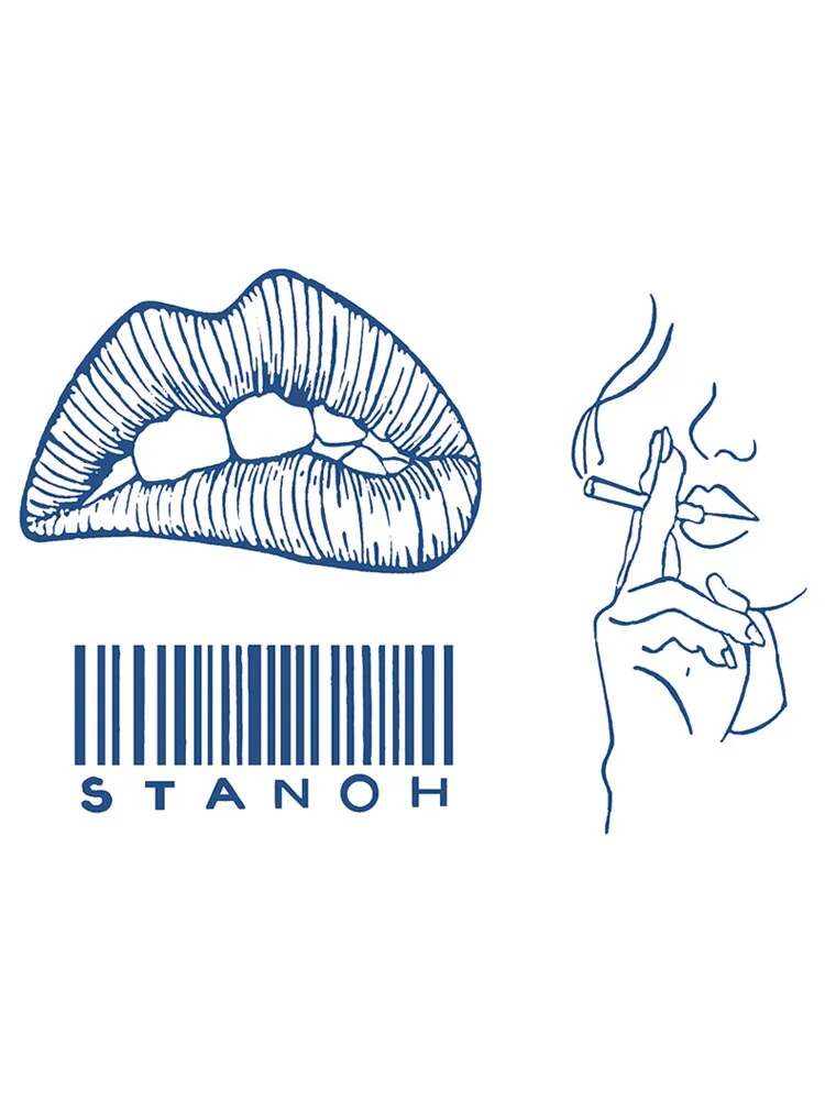 S01-40 herbal tattoo stickers ins wind juice vegetation tattoo simulation stickers durable waterproof men and women