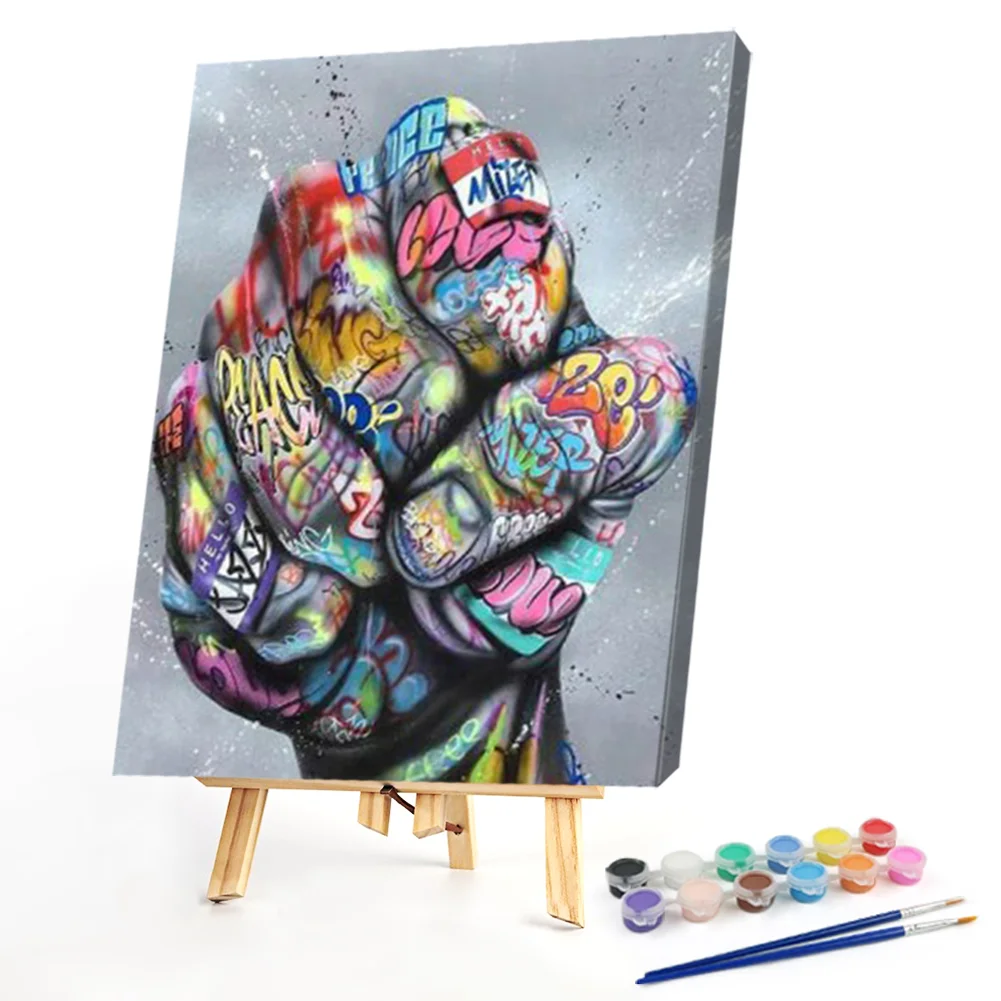 Graffiti Fist - Paint By Numbers(40*50CM)