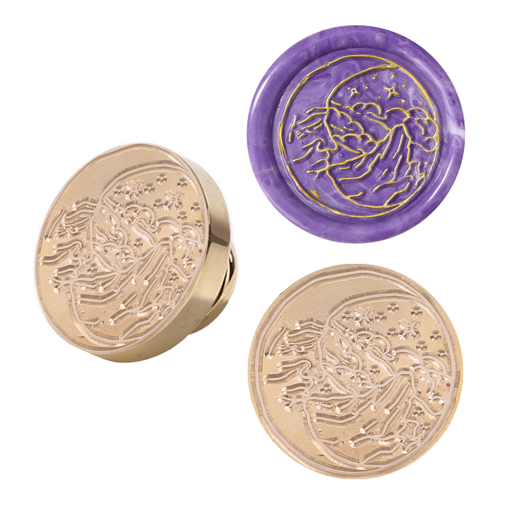 

30mm Moon Sealing Wax Stamp Head - Wax Seal Stamp, 501 Original