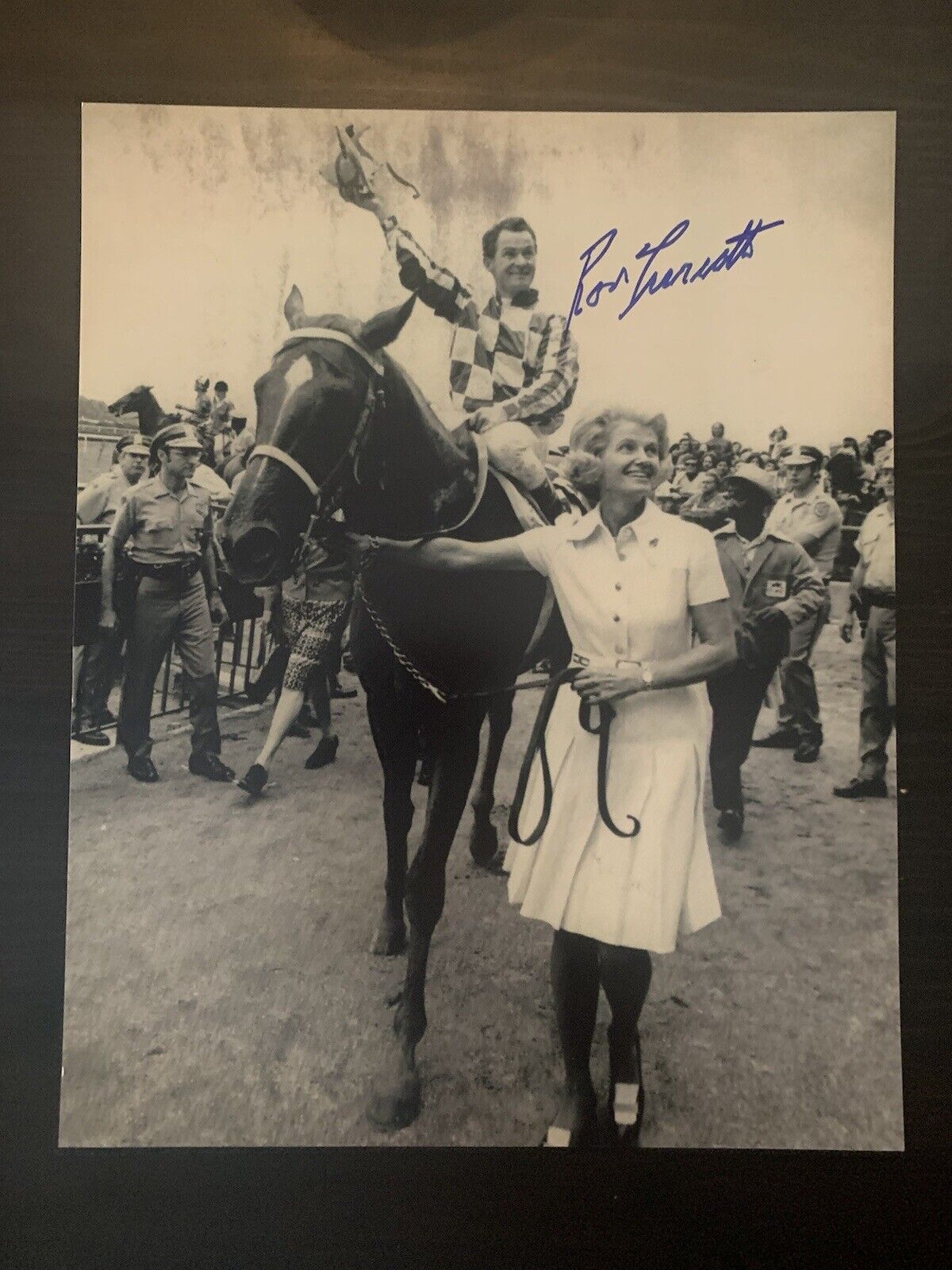 RON TURCOTTE signed 8 x 10 Photo Poster painting SECRETARIAT Horse Racing 1973 Triple Crown